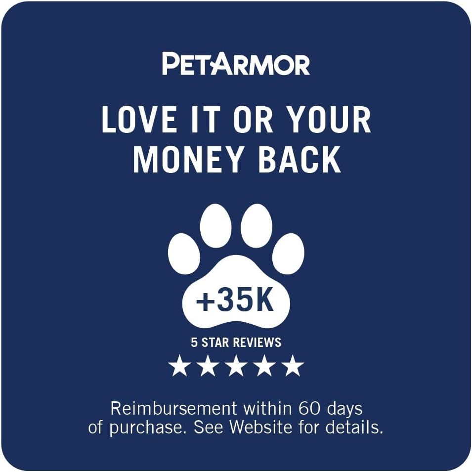plus Flea and Tick Prevention for Cats, Cat Flea and Tick Treatment, 3 Doses, Waterproof Topical, Fast Acting, Cats over 1.5 Lbs