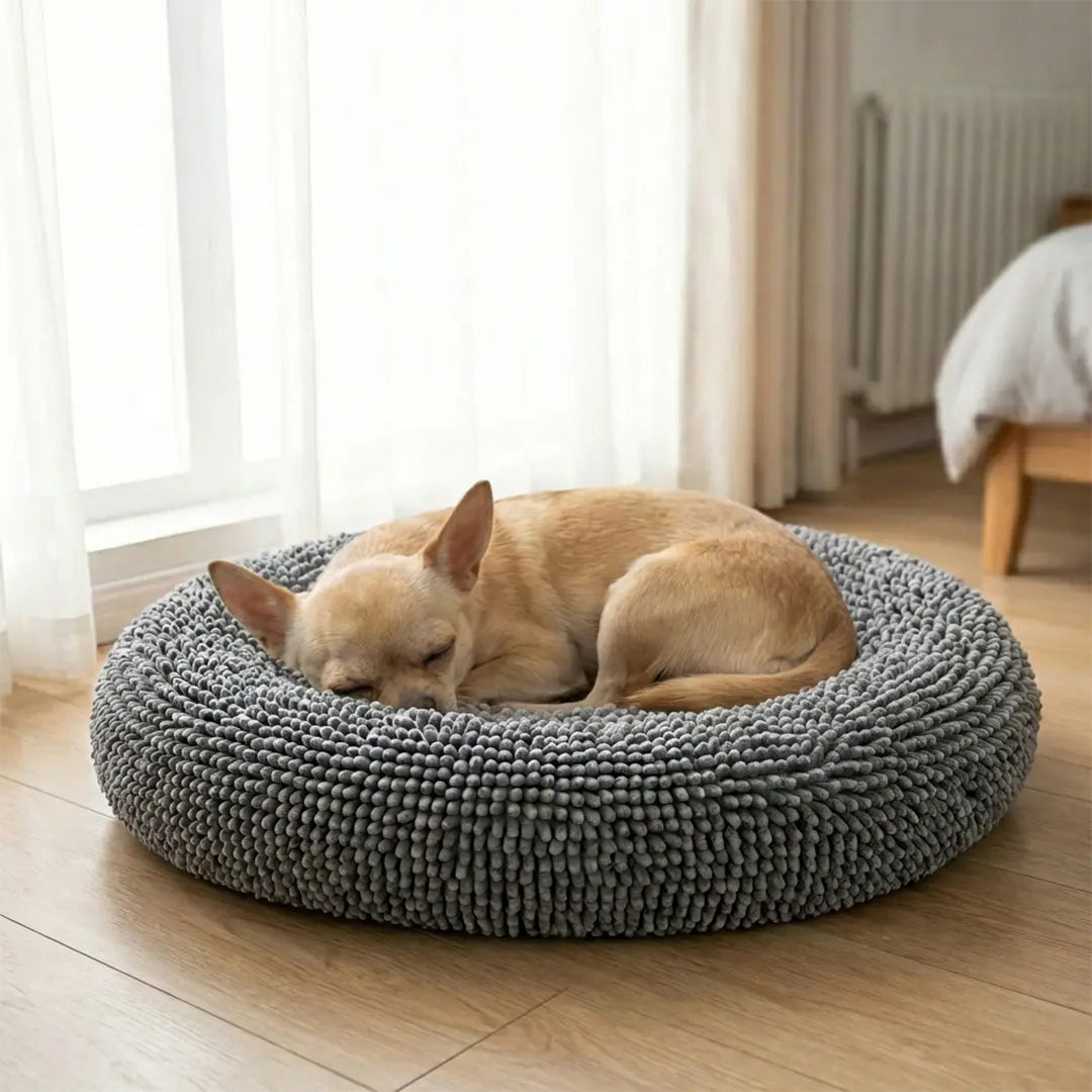 Muddy Mat Cloud K-9 Chenille Pet Bed - Round