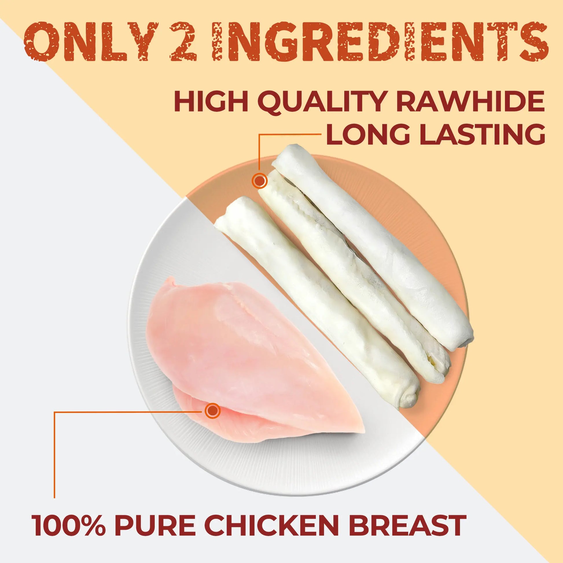 【Petlovers】Big Size Chicken Wrapped Beef Hide Dog Chew – Long Lasting Natural Treats for Aggressive Chewers (Medium & Large Dogs) | Just Try#Summervibes#Petlovers