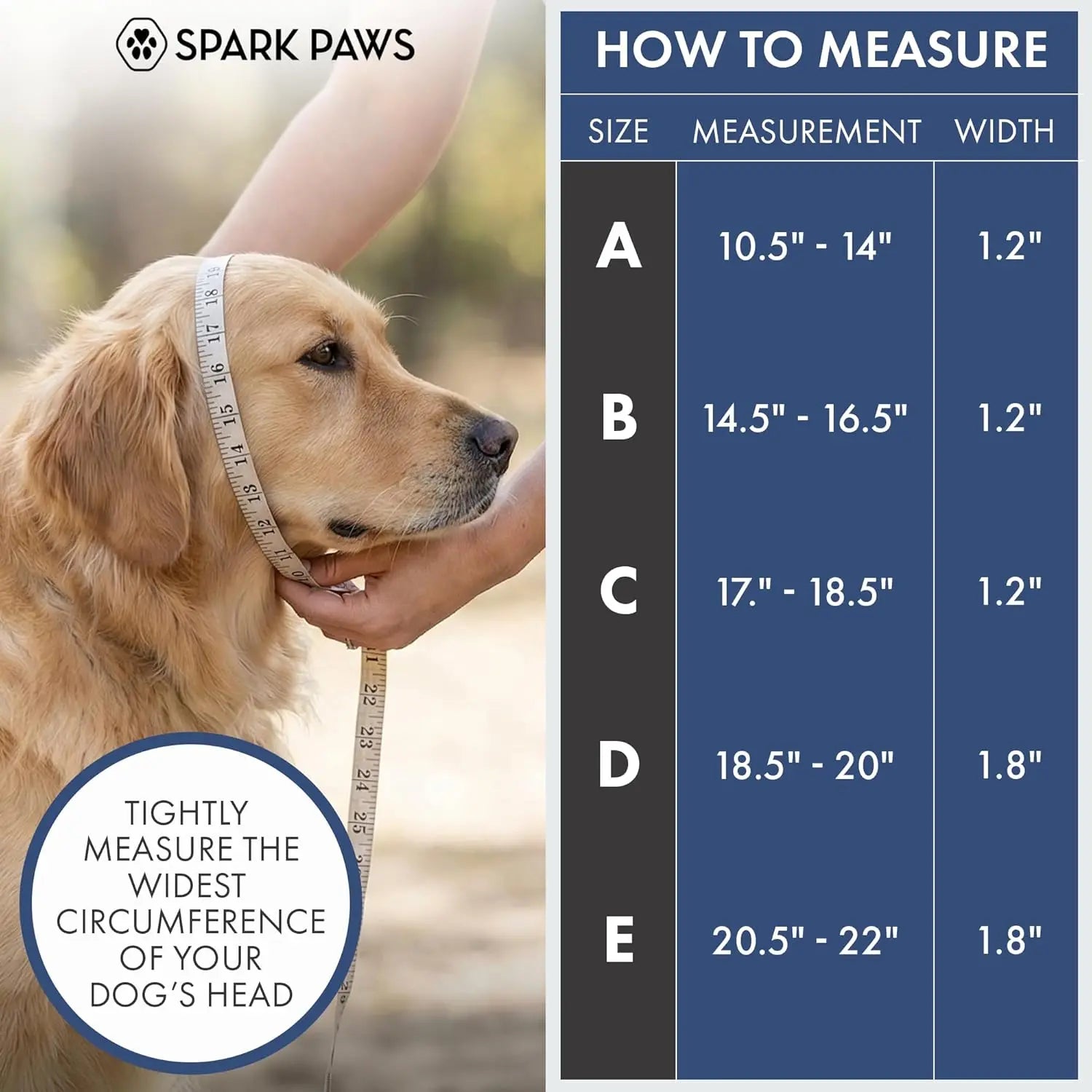 Spark Paws Martingale Dog Collar – Cushioned Slip-On Training Collar, Heavy Duty, Safety-Tested No-Buckle Collar for Medium & Large Dogs