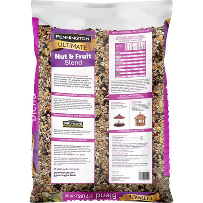Ultimate 7 Lb. Nut and Fruit Bird Seed Food Blend Wild Bird Seed Mix