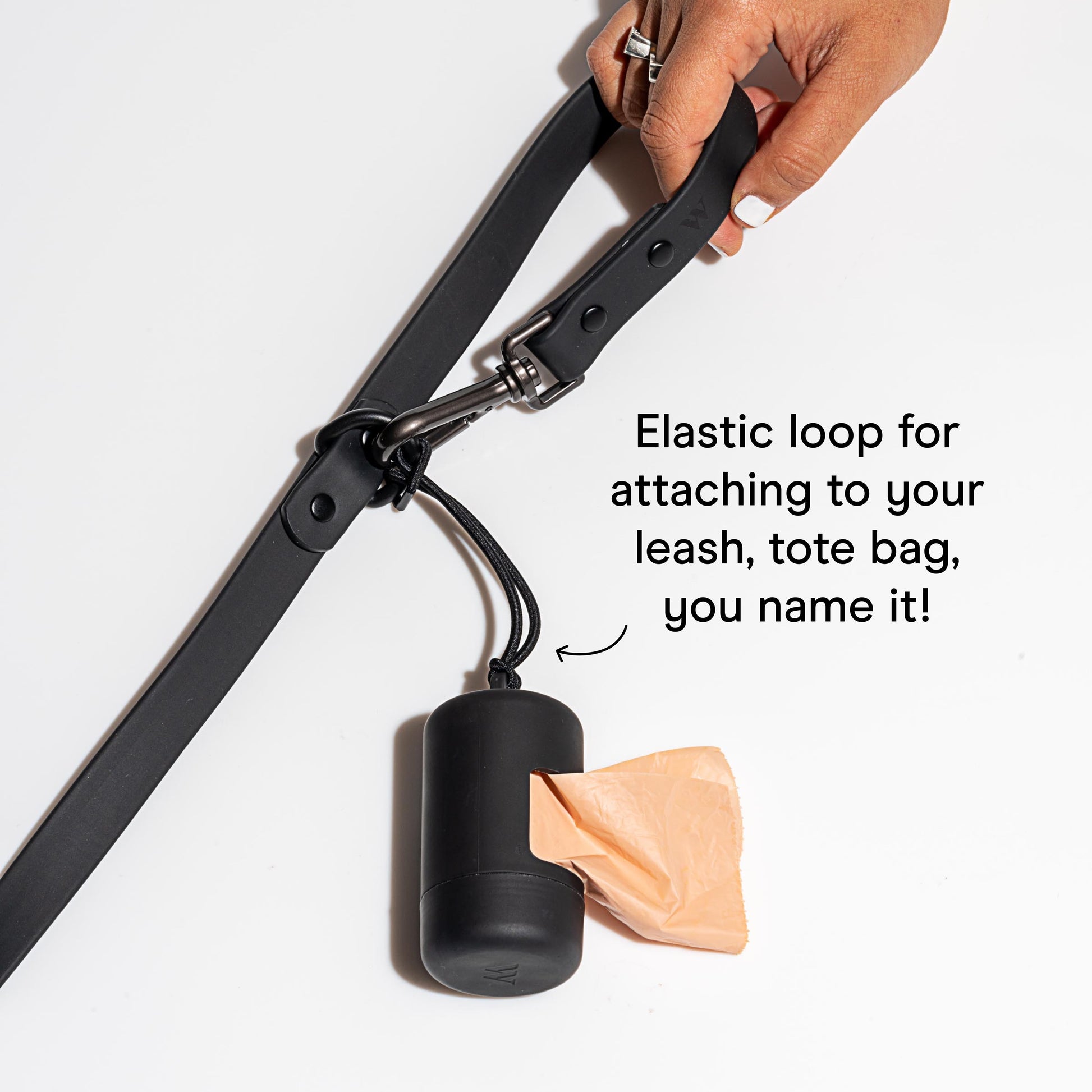 Dog Waste Poop Bag Carrier Dispenser, Black