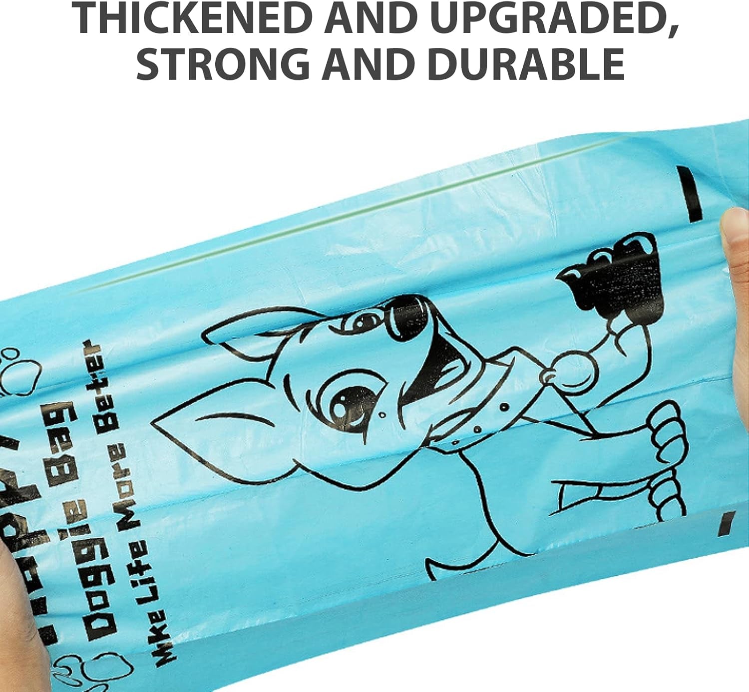 Scented Leak Proof Extra Thick Strong Easy Tear-Off Poop Bags for Dog, 270 Count, 18 Rolls, 9X13 Inches