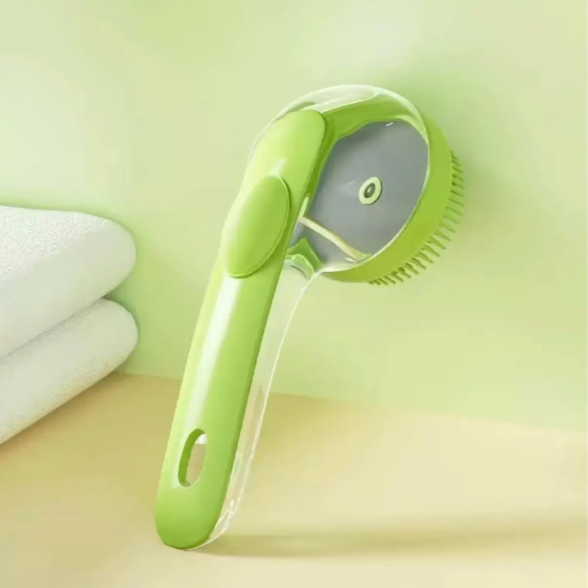 2 in 1 Pet Bath and Grooming Brush Is a Pet Toolwith Built in Shampoo Dispenser for Easy Bathing a Softmassage Tool for Long or Short Haired Dogs and Cats Idealfor Shower Grooming Supplies