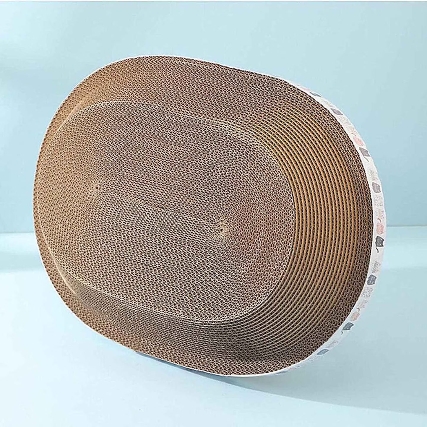 SRSTRAT Cat Scratching Pad with Lounge & Scratcher Corrugated Cardboard