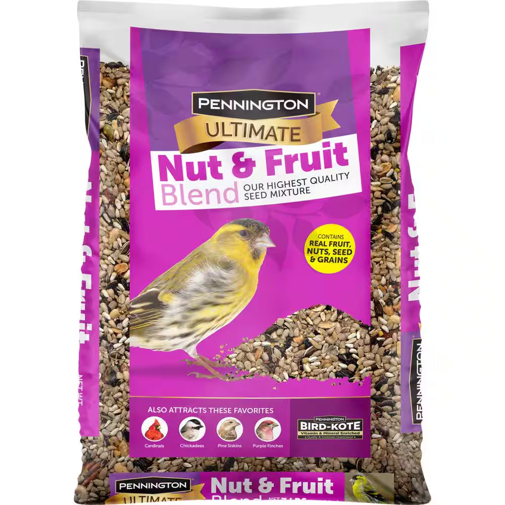 Ultimate 7 Lb. Nut and Fruit Bird Seed Food Blend Wild Bird Seed Mix