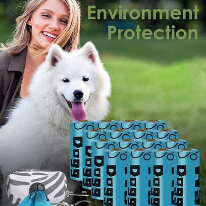 Scented Leak Proof Extra Thick Strong Easy Tear-Off Poop Bags for Dog, 270 Count, 18 Rolls, 9X13 Inches