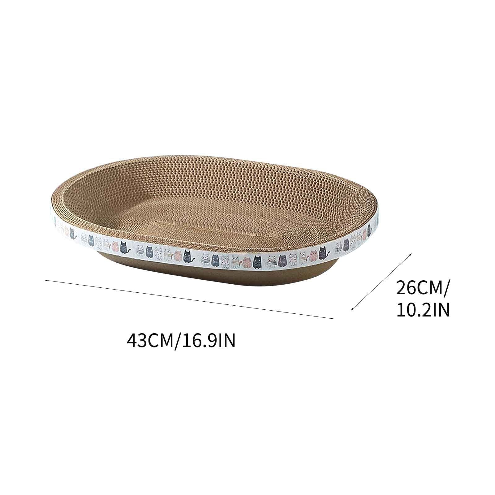 SRSTRAT Cat Scratching Pad with Lounge & Scratcher Corrugated Cardboard