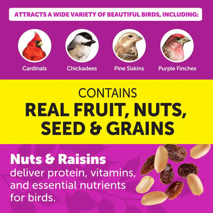Ultimate 7 Lb. Nut and Fruit Bird Seed Food Blend Wild Bird Seed Mix