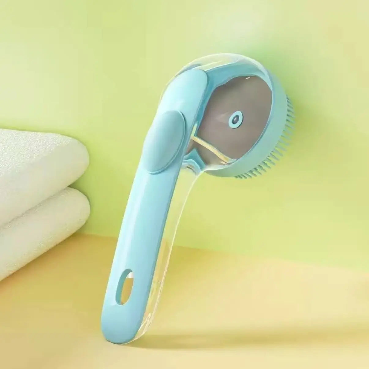 2 in 1 Pet Bath and Grooming Brush Is a Pet Toolwith Built in Shampoo Dispenser for Easy Bathing a Softmassage Tool for Long or Short Haired Dogs and Cats Idealfor Shower Grooming Supplies