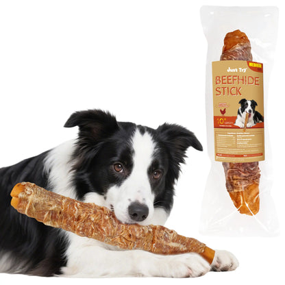 【Petlovers】Big Size Chicken Wrapped Beef Hide Dog Chew – Long Lasting Natural Treats for Aggressive Chewers (Medium & Large Dogs) | Just Try#Summervibes#Petlovers