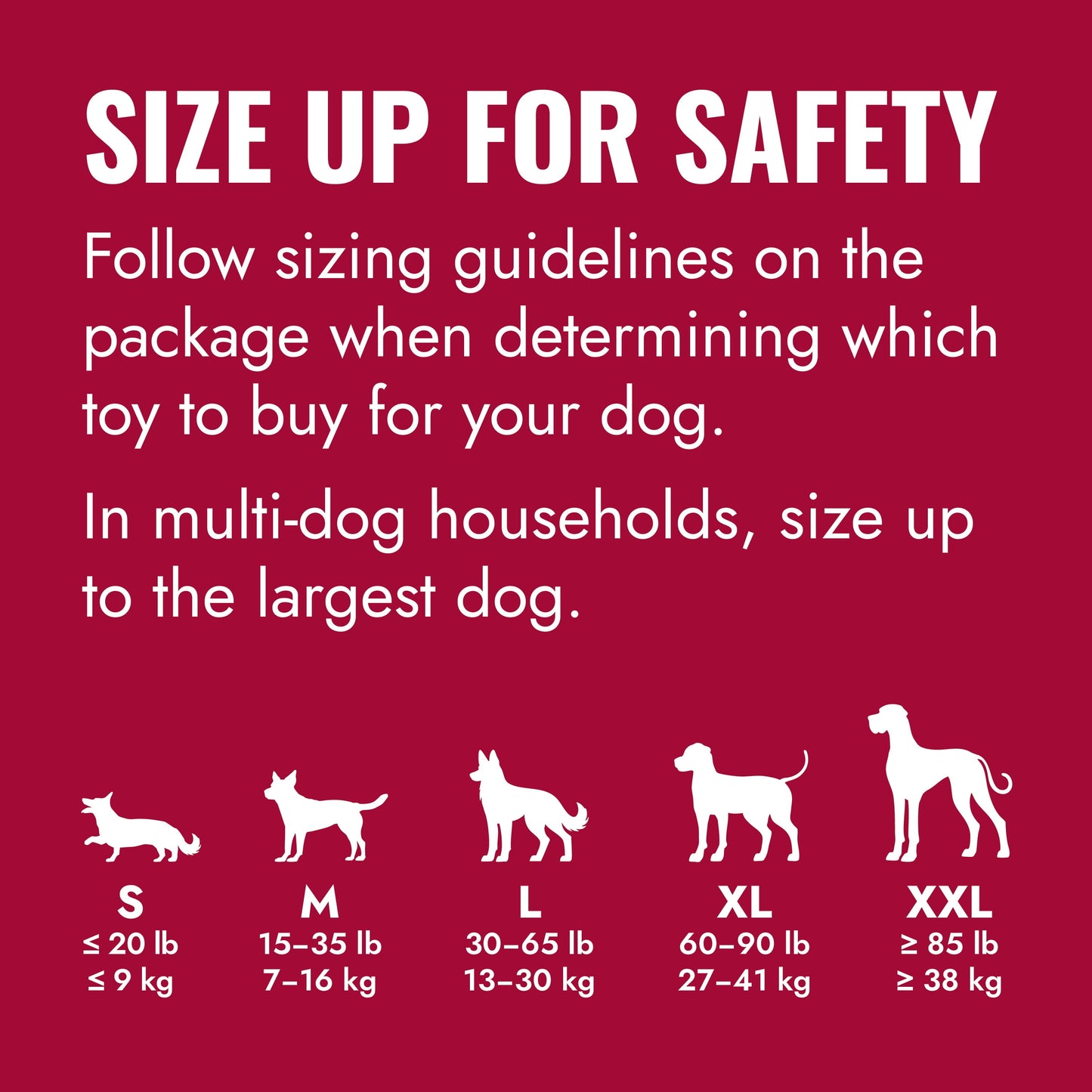 ® Classic Rubber Dog Toy for Average Chewers, Extra Large, for Dogs between 60-90 Lbs