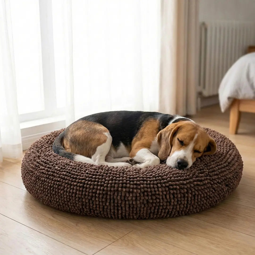 Muddy Mat Cloud K-9 Chenille Pet Bed - Round